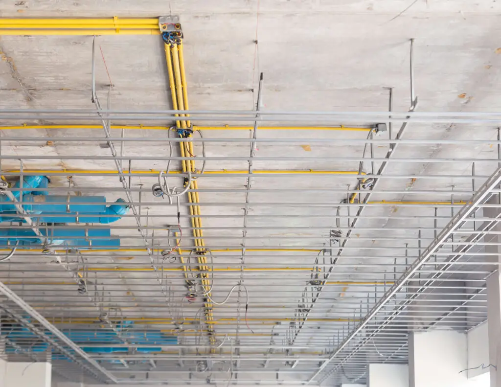 Commercial wiring and renovation by Phaze-In Electric Ltd. Toronto , conduit and cable tray installation